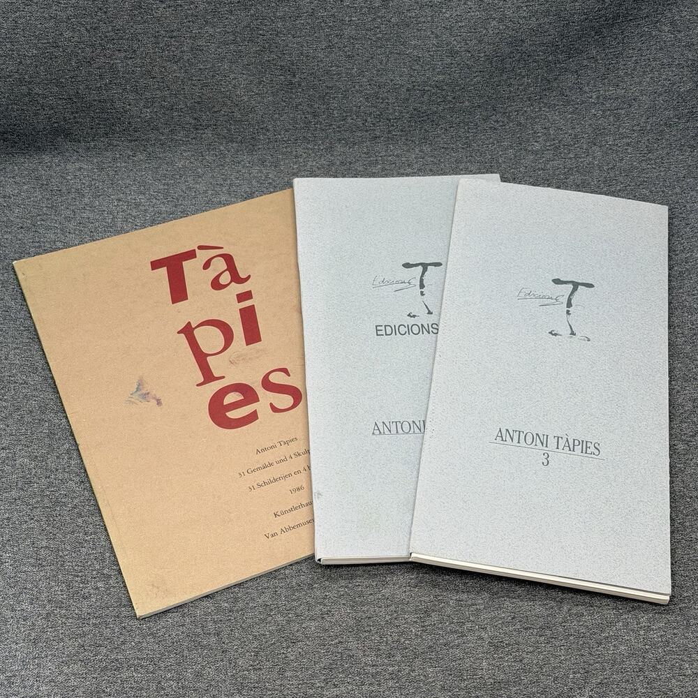 VTG 1986-1990 ANTONI TAPIES Exhibition Catalog Van Abbe Museum Edicions T 3 & 4